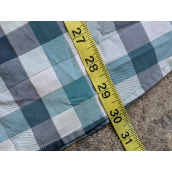 Men's XL Shirt Columbia Sports Wear Company Blue Omni Shade Plaid - Picture 5 of 9